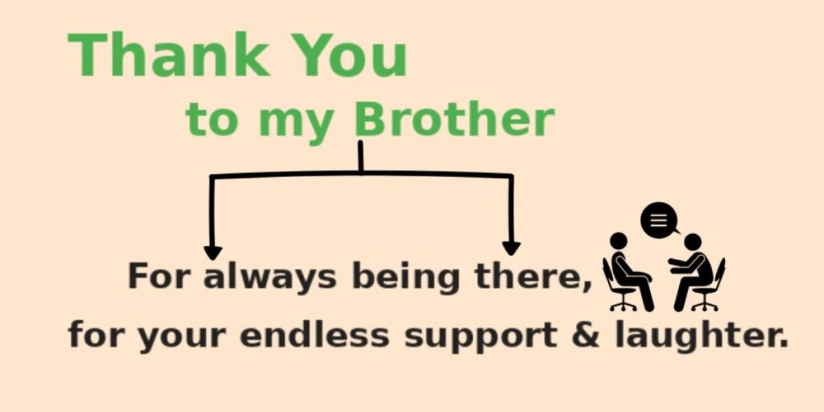 Thank You Message to a Brother (50+ Ways to Say)