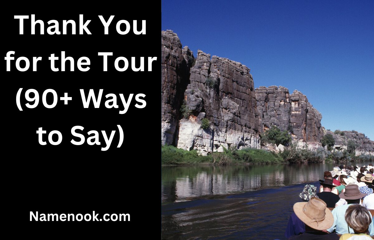 Thank You for the Tour (90+ Ways to Say)