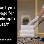 17 Thank you Message for Housekeeping Staff