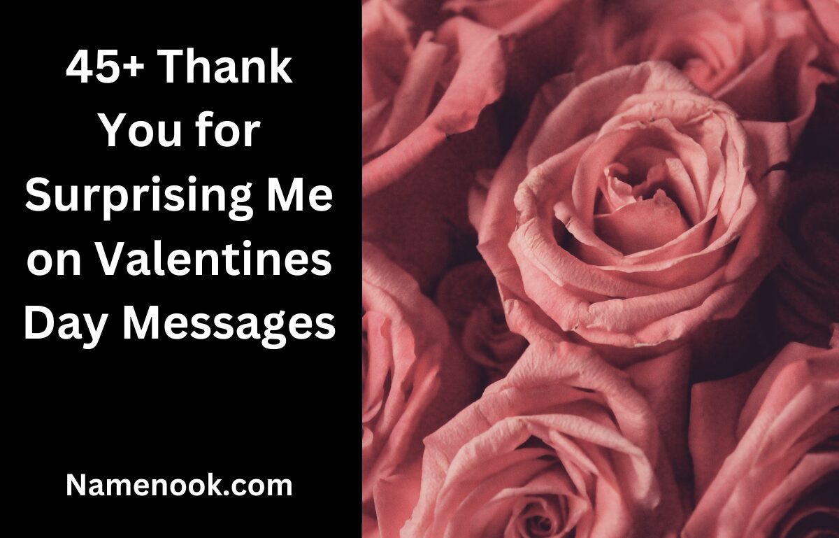 45+ Thank You for Surprising Me on Valentines Day Messages