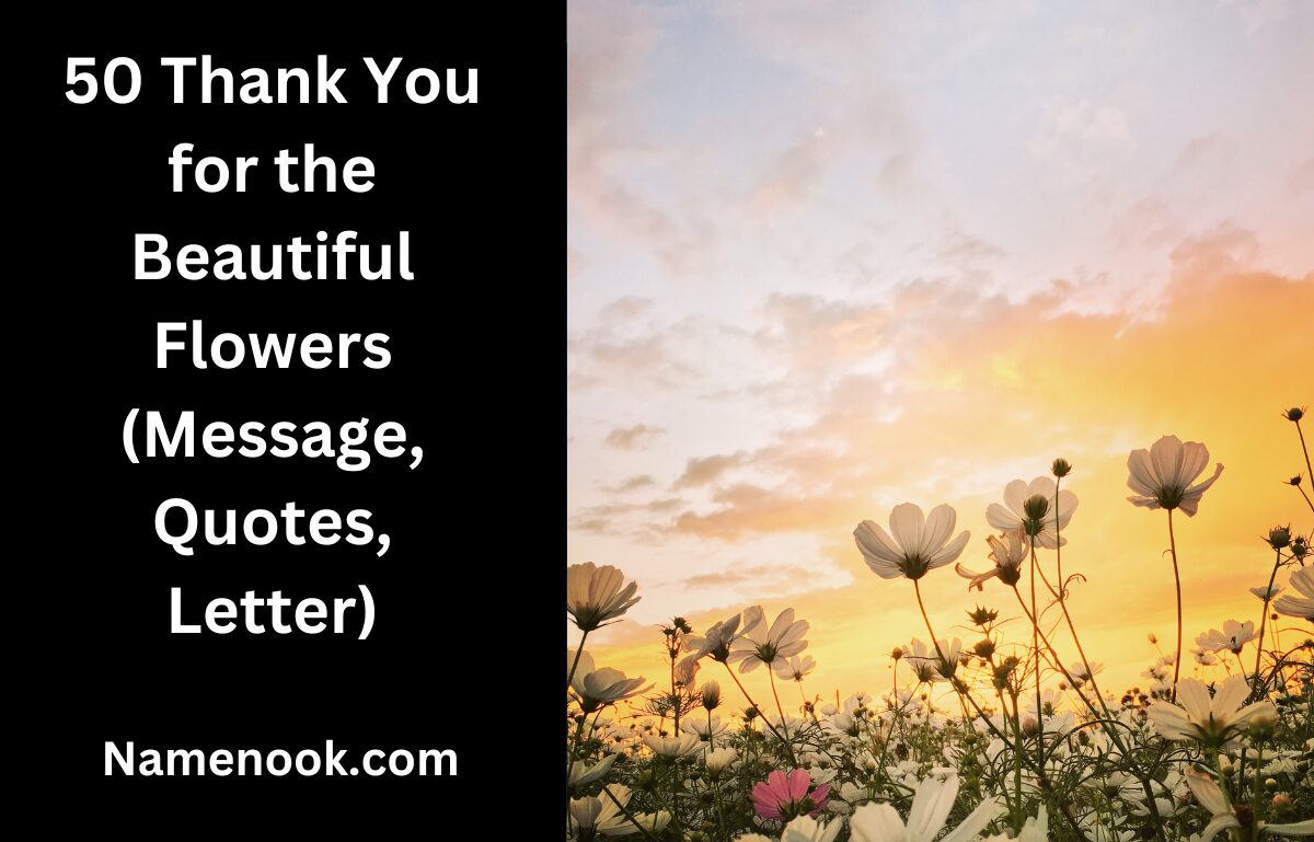 50 Thank You for the Beautiful Flowers (Message, Quotes, Letter)