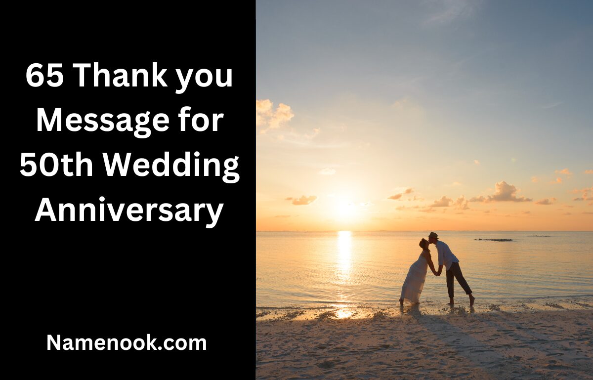 65 Thank you Message for 50th Wedding Anniversary