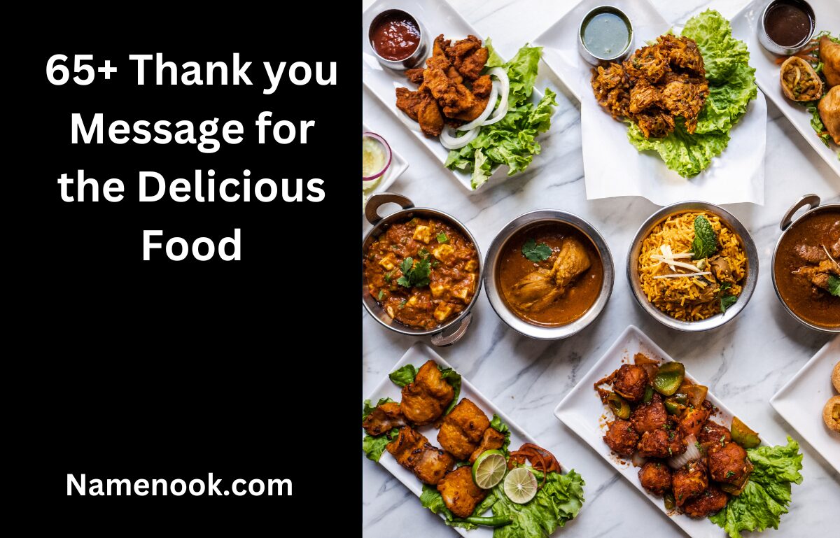 65+ Thank you Message for the Delicious Food